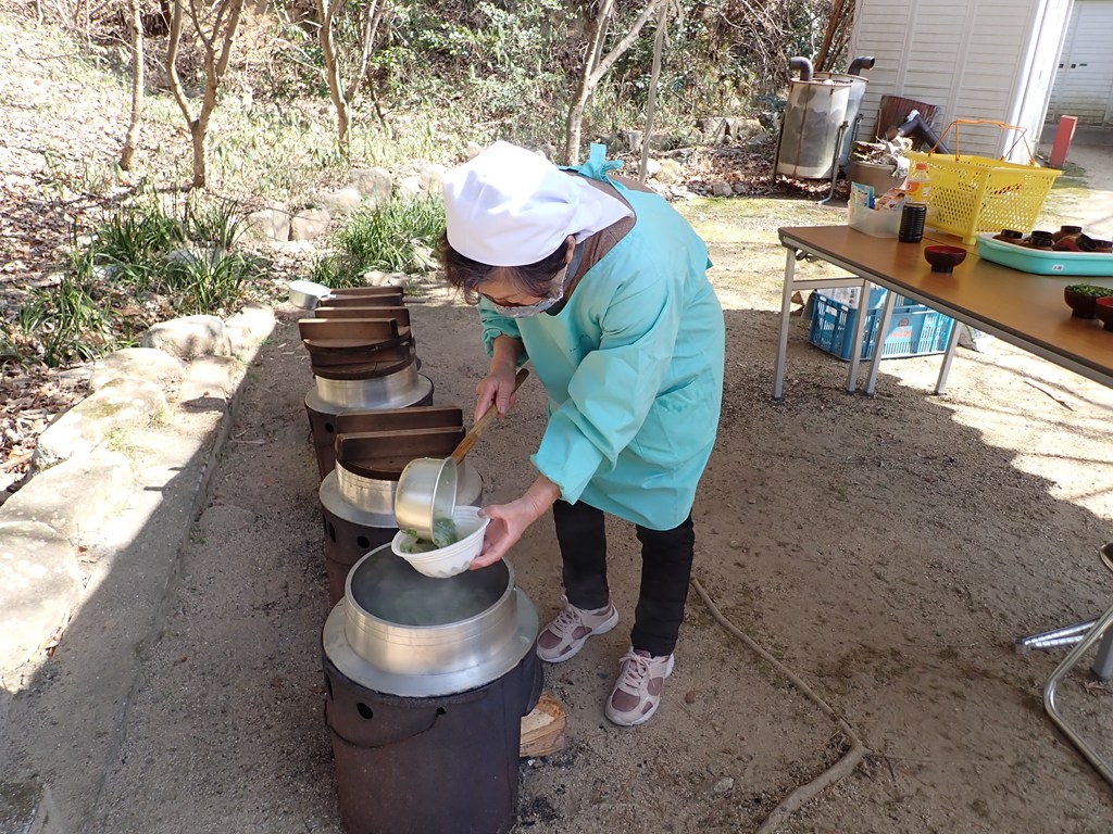 「春の七草」観察＆七草がゆ試食