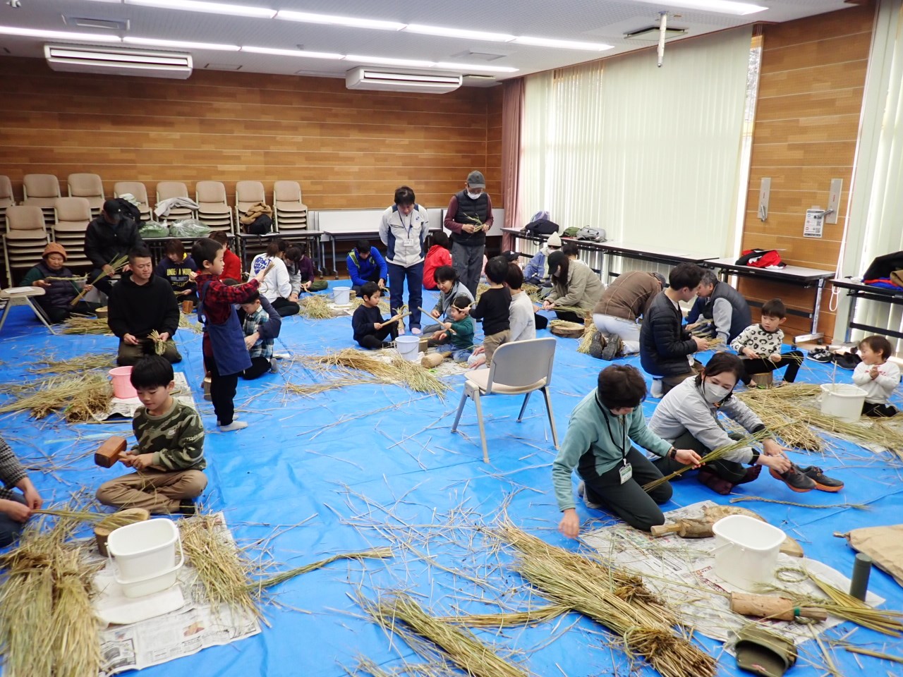 体験イベント「しめなわ作り」